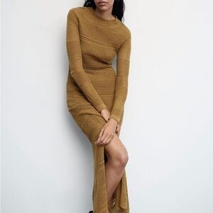 MANGO - Open Back Knitted Maxi Dress